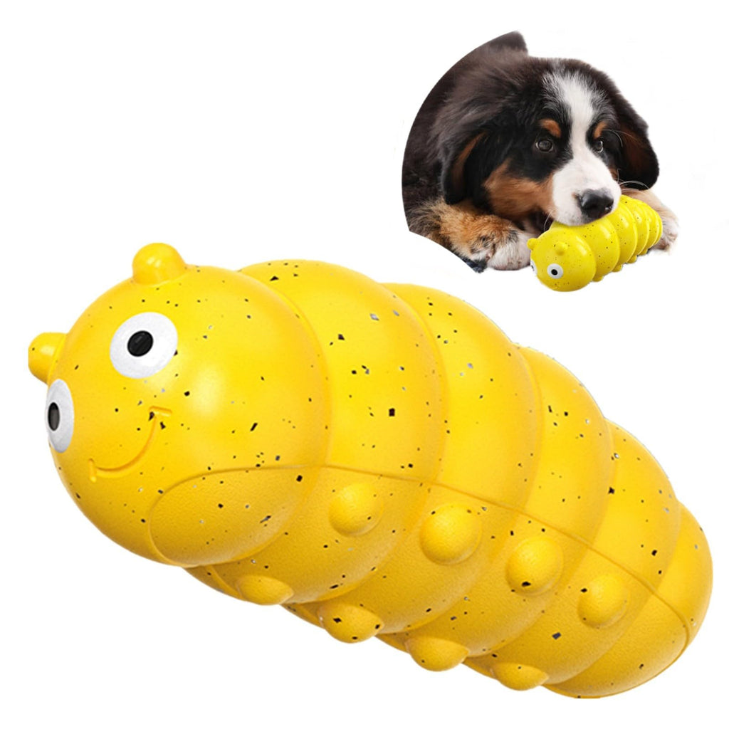 Durable indestructible squeaky dog toy by Dropshipman for aggressive chewers, made from food-grade materials for dogs.