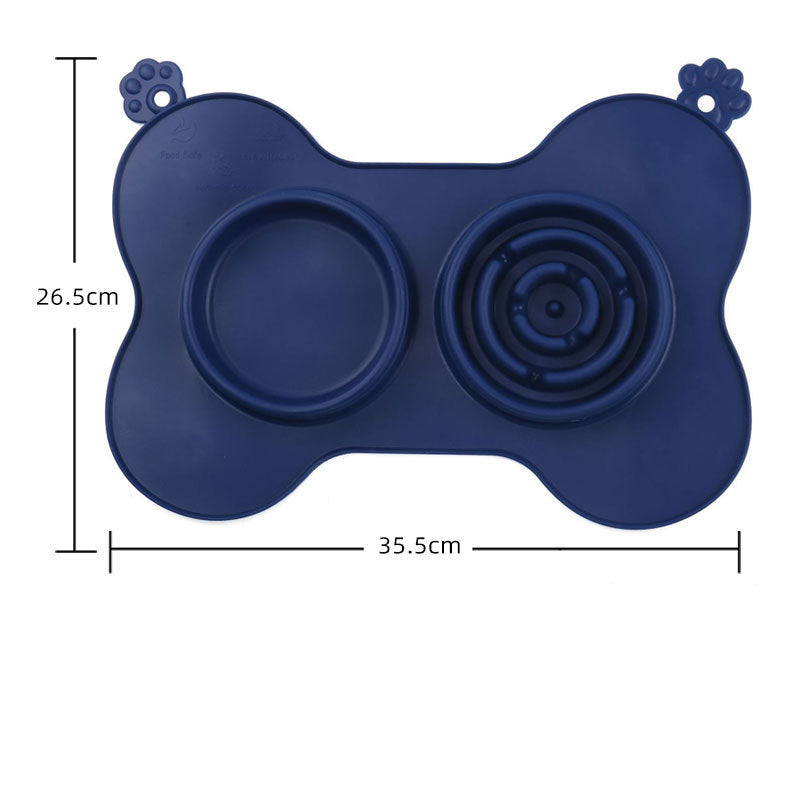 Silicone lick mat for dogs and cats, anti-slip slow feeder with textured surface, designed for anxiety relief and interactive feeding.