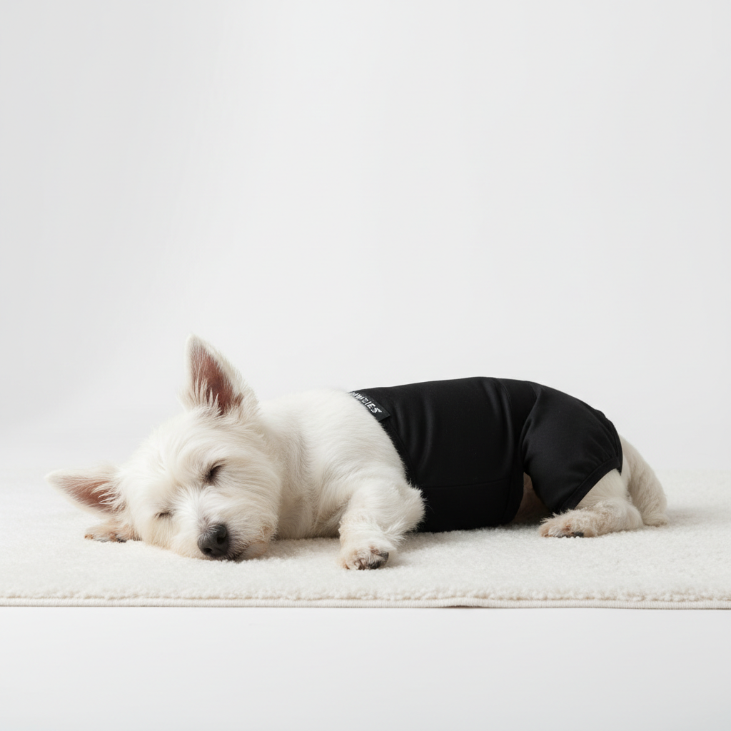 Reusable dog period panties by Dropshipman, showing breathable, absorbent fabric designed for female dogs during heat cycles.