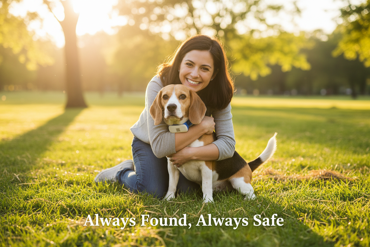 Dog GPS tracker by Dropshipman showing a compact device designed to prevent pets from getting lost in real time.