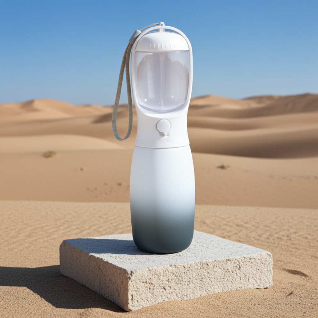 Gradient Color Portable Foldable Pet Water Bottle