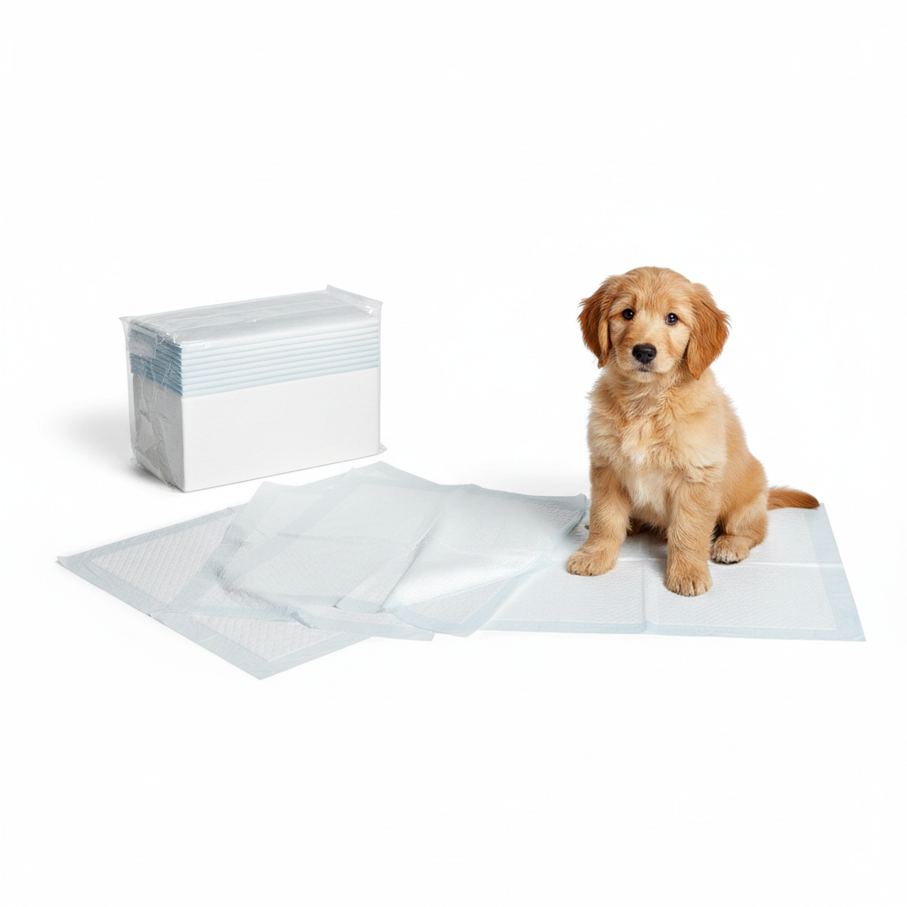 Large 60x60cm Dropshipman puppy training pee pads, 40-pack, super absorbent for effective dog house training.