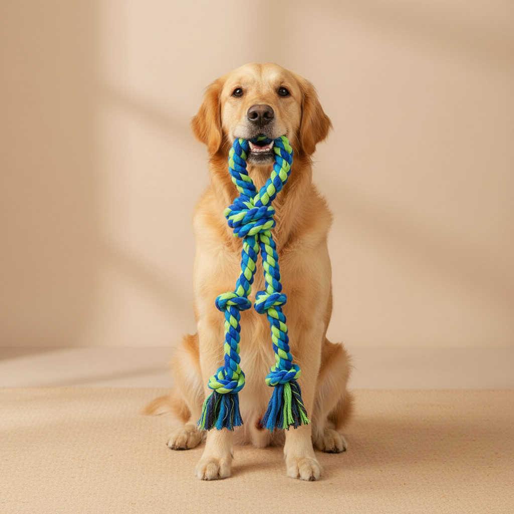 Rope Toy - Blue/Green Color