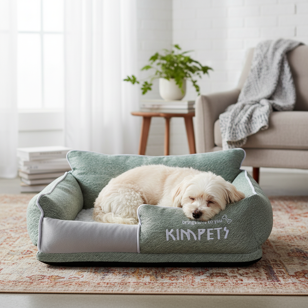 Soft Four Seasons Pet Bed by Dropshipman with plush sleeping pad, suitable for small to large dogs and cats.