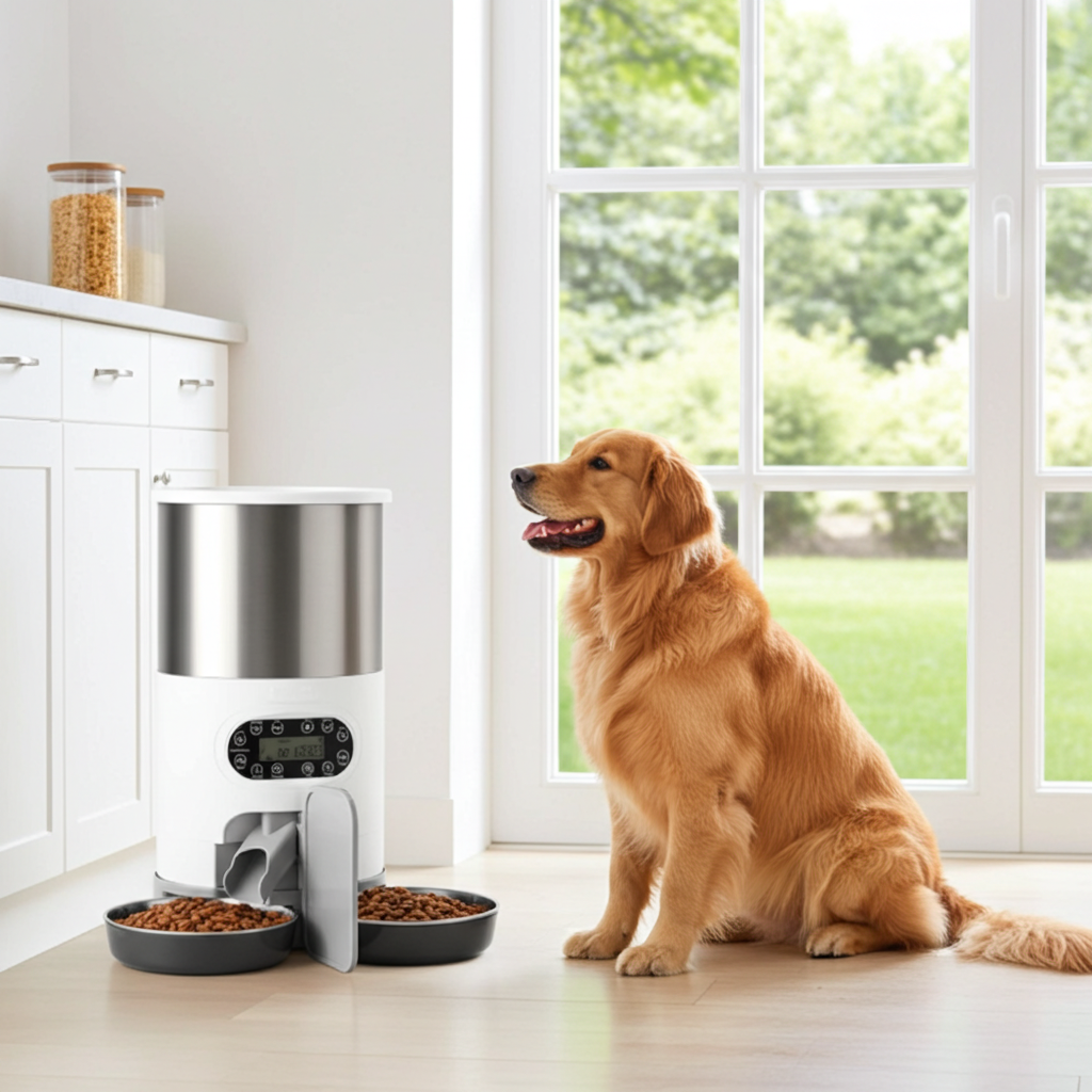 Automatic chqiue pet feeder