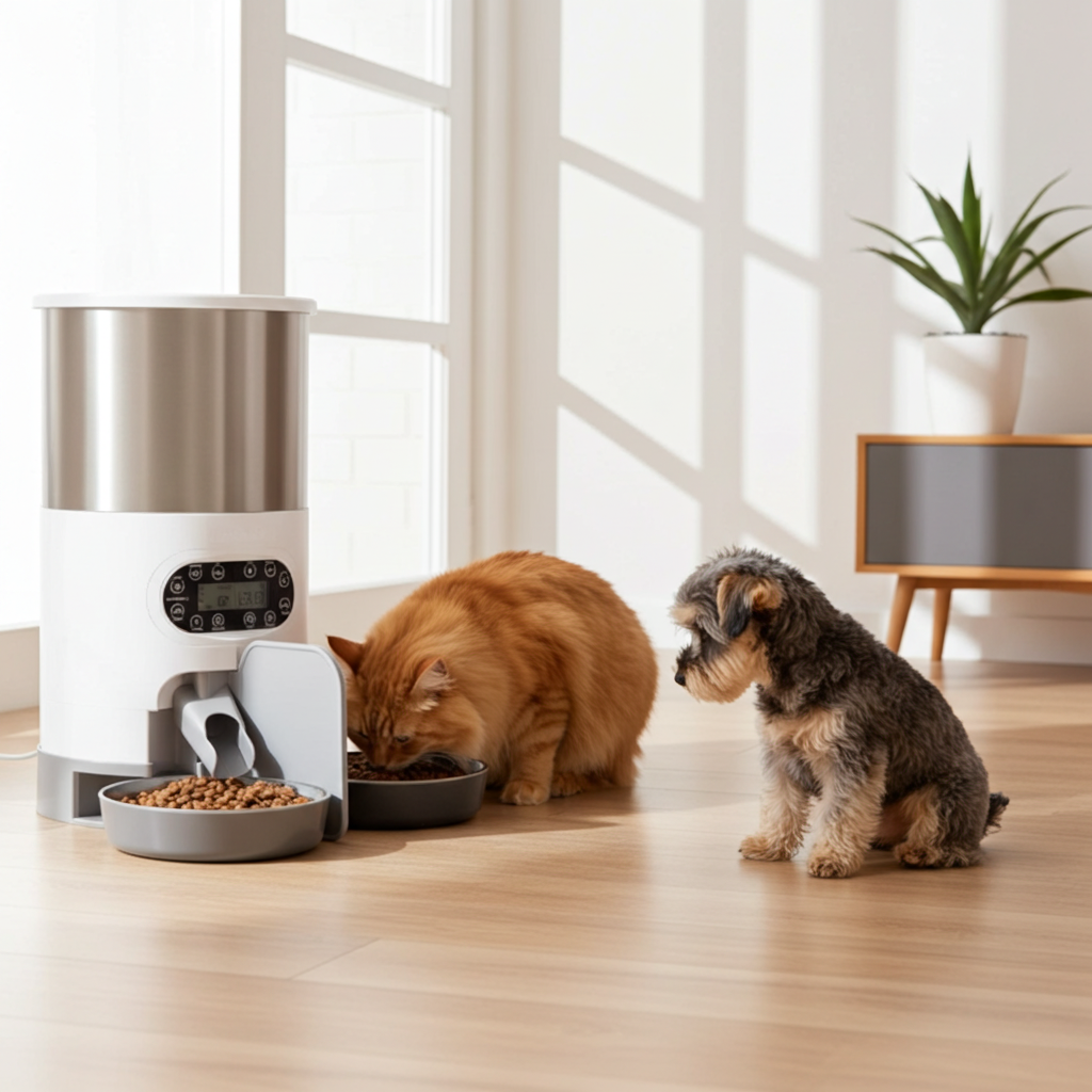 Automatic chqiue pet feeder